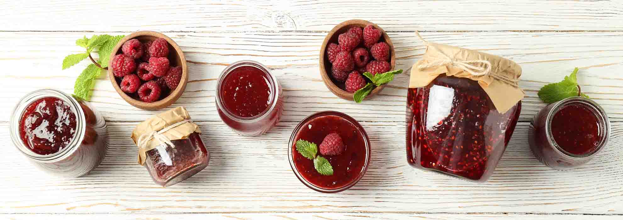 Mermelada de frambuesas sin azúcar
